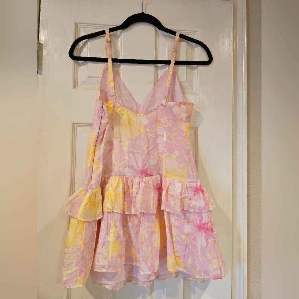 NWT LoveShackFancy Fabienne Printed Mini Dress Light Berry Tea Size 2 - Picture 4 of 9